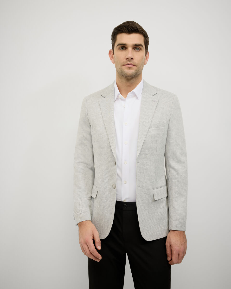 Slim Stretch Travel Blazer, Light Grey, hi-res
